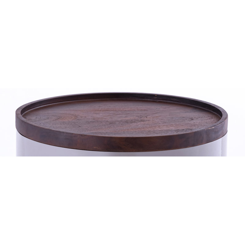Side Table Iron With Opening
