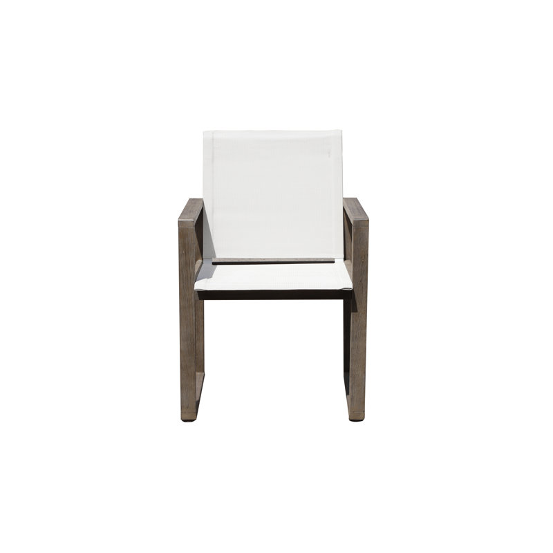 Vicky Outdoor Dining Armchair, Gray