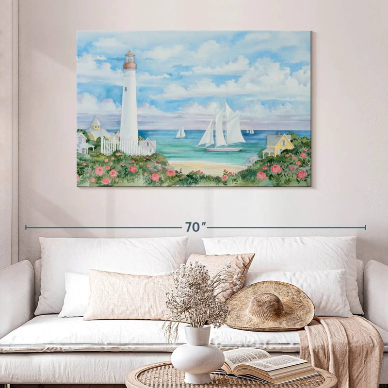 Aletra Ocean View Lighthouse, 32" H x 48" W