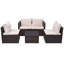 Méridienne 5 pièces avec coussins-1744531298