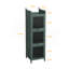 Armoire de porte moderne en verre à trois niveaux avec rangement à quatre niveaux, pour le hall d'entrée, la salle de bain et la salle à manger-2124131591