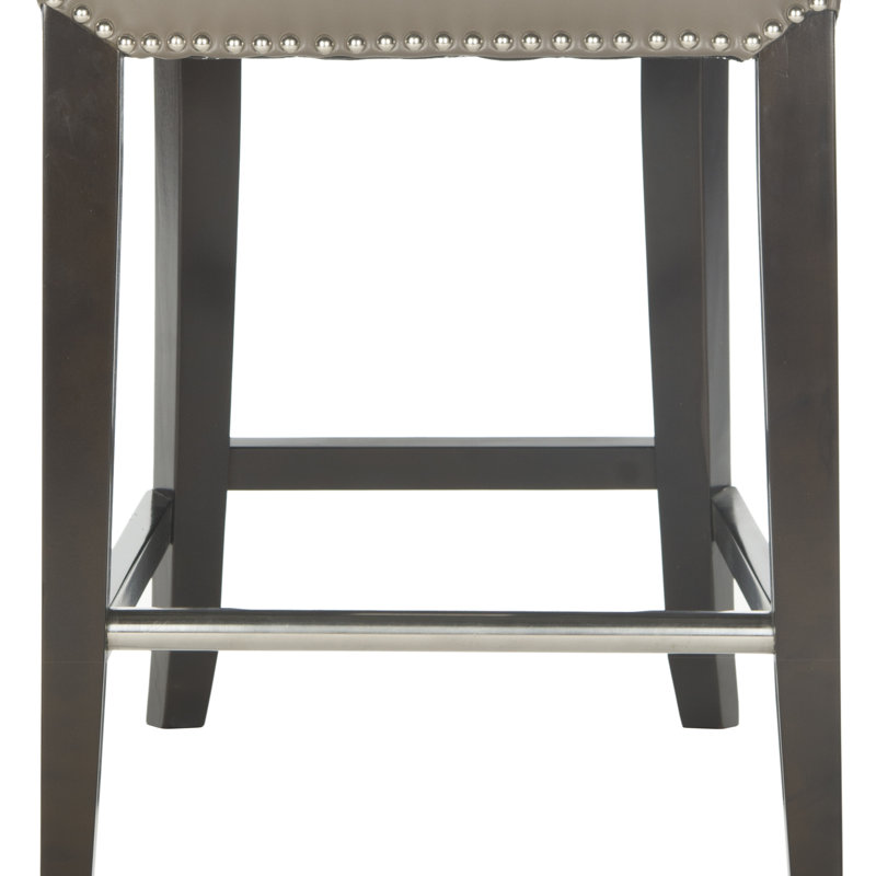Tabouret de bar et de comptoir Aleshia, Petit tabouret (siège d'une hauteur de 22,60 po), Brun