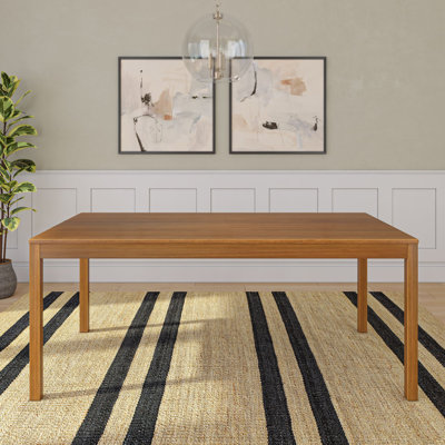 72 in Solid Wood Rectangular Dining Table