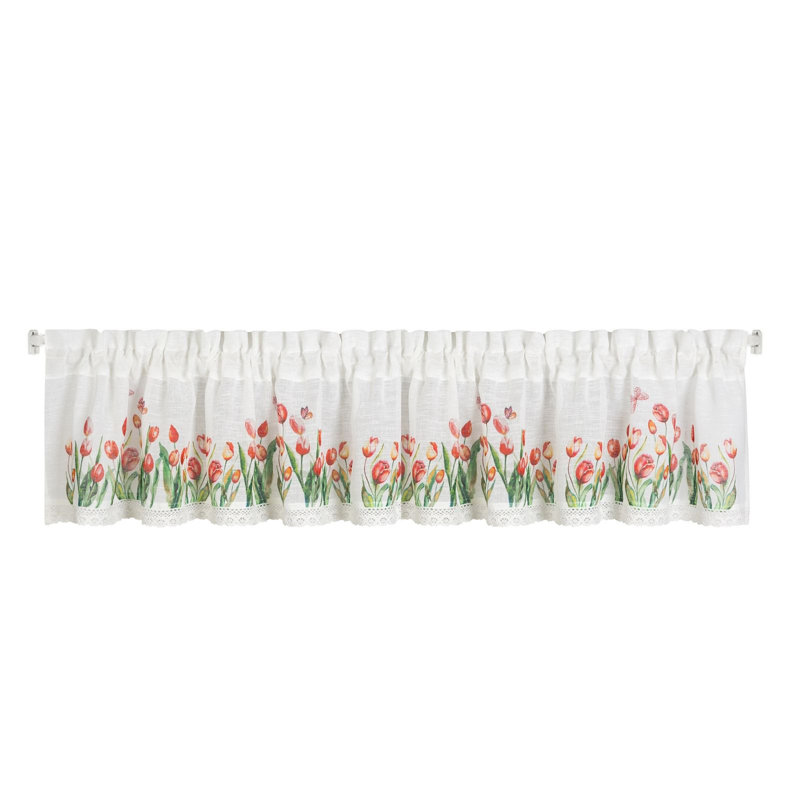 Porthleven Slot Top Sheer Curtain, 30cm H x 150cm W
