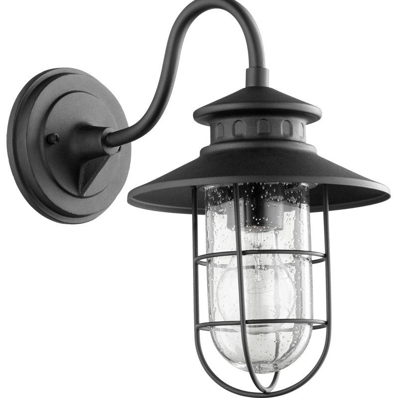 Lanterne murale d'extérieur Bartels, Noir, H 15,5 po x l 9,5 po x P 13,75 po