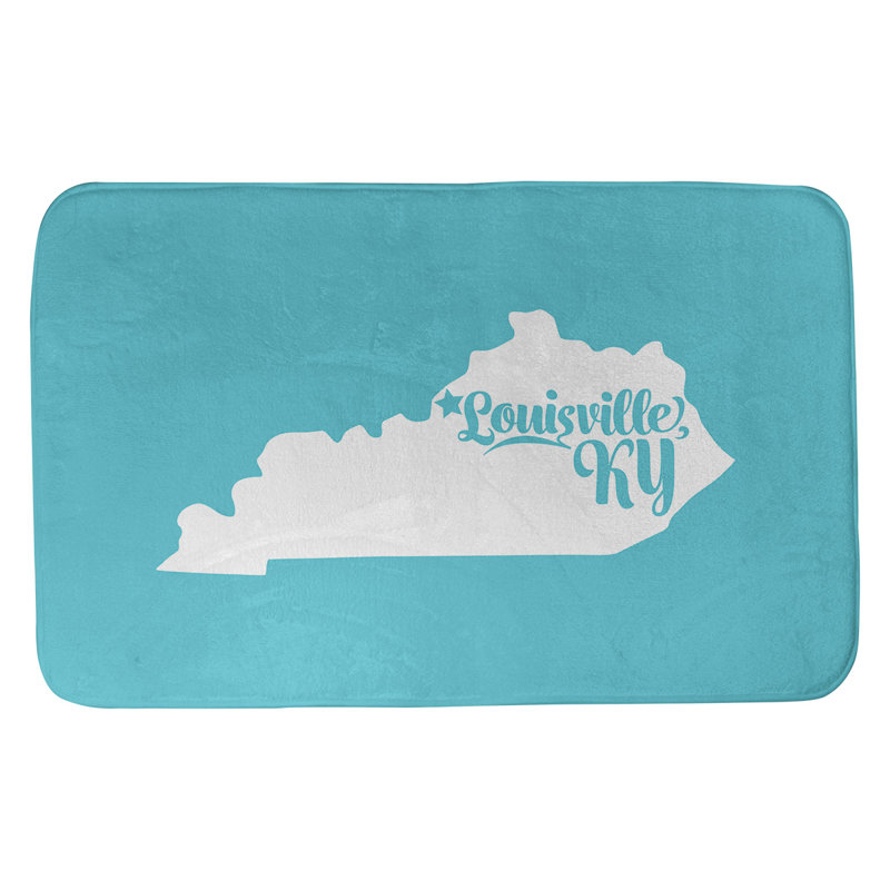 Tapis pour salle de bain ancrage alaska, l 21 po x L 34 po, Gris, Louisville, Kentucky