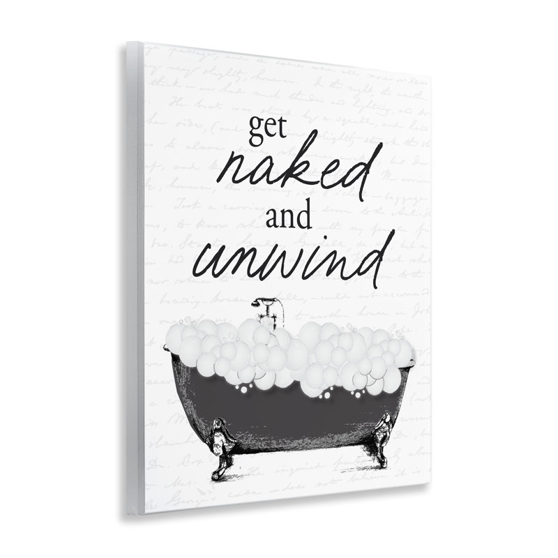 «Unwind Bubble Bath», plaque murale avec lettres et doublure
