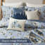 Ensemble de literie pour grand lit élégant 7 pièces, mélange de coton, motif floral rétro pour un confort toutes saisons