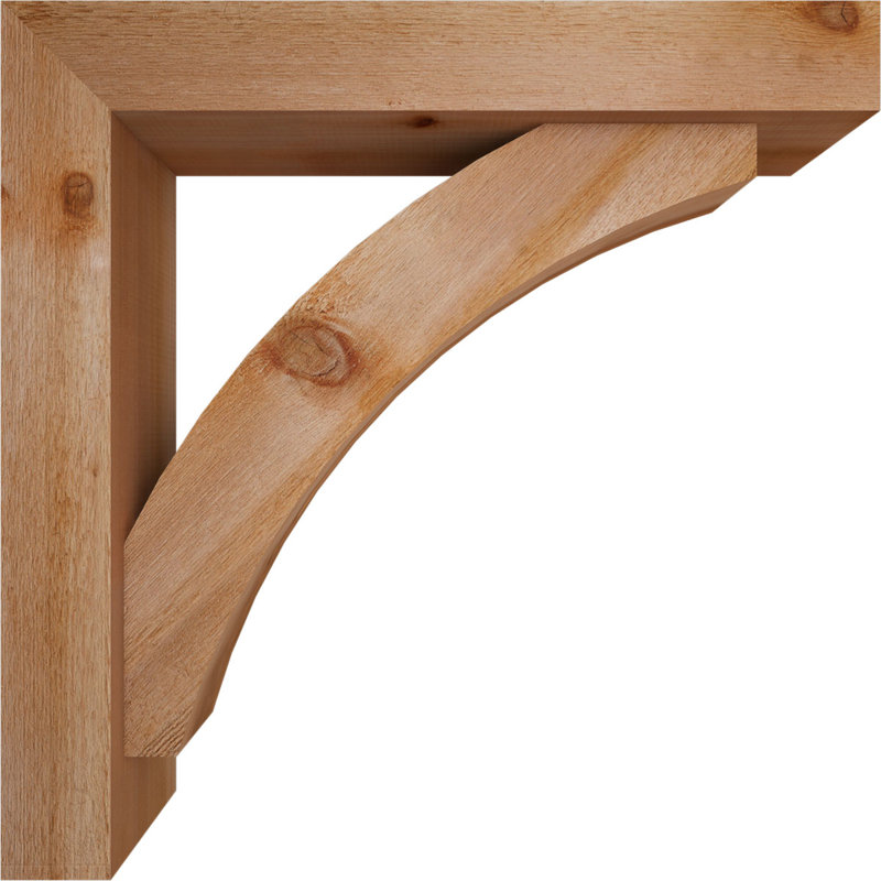 Support de bloc Thorton avec entretoise décalée, 32 x 32, Cèdre rouge occidental de l 6 po (scié brut)