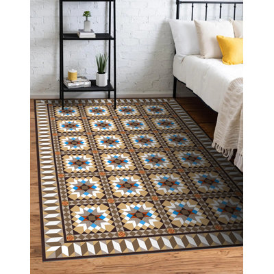 Naturita Vinyl Machine Printed Area Rug
