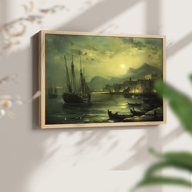 Landscape Series-CLXVI -Framed Print - Restickable, Natural, 11" H x 14" W