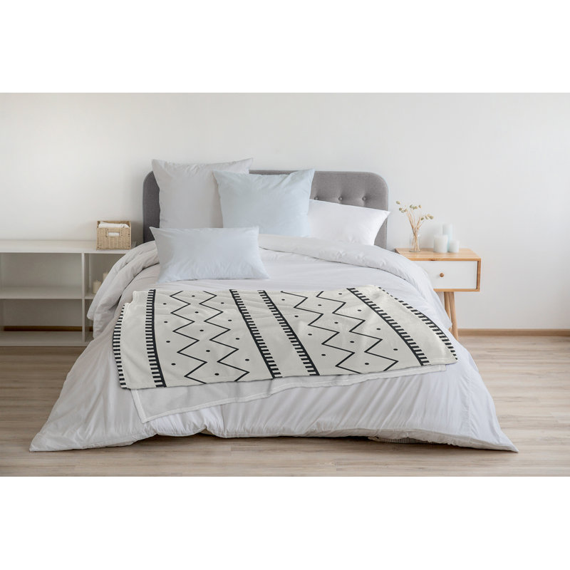 Fleece Throw Blanket, 50" W x 60" L, Pepper