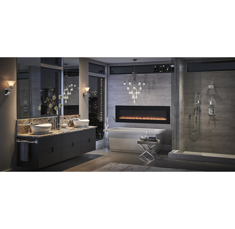 Virage® Two-Handle Wall Mount Tub Filler, Luxe Gold