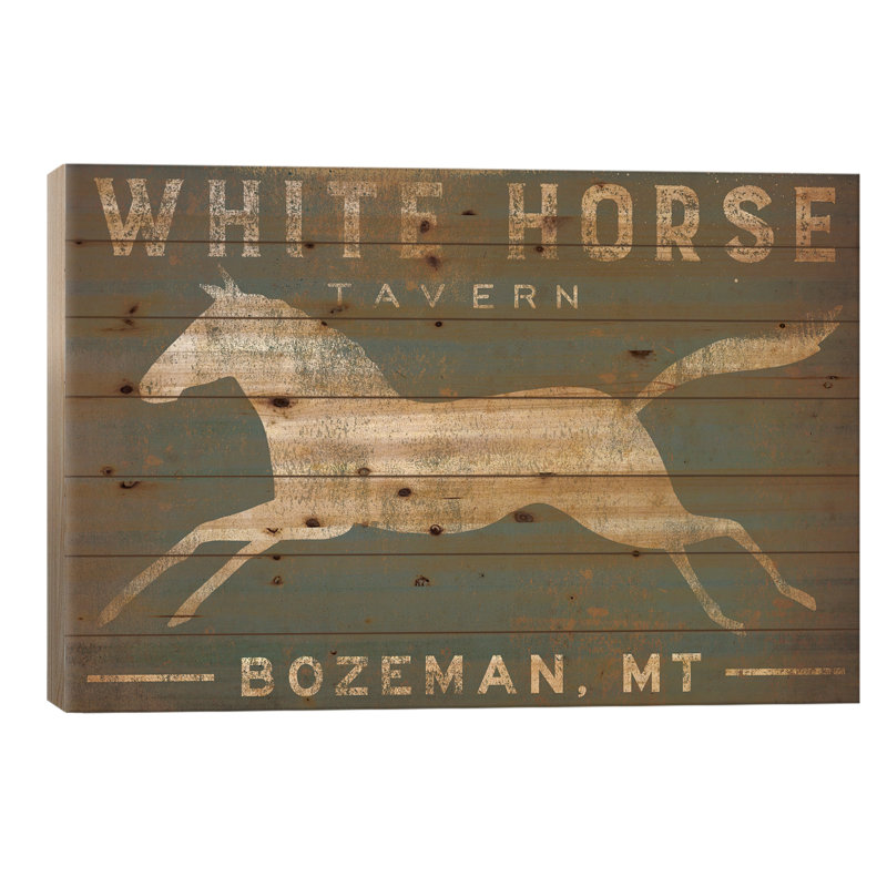 «White Horse Tavern» par Ryan Fowler - impression sans cadre sur bois, L 40 po x H 26 po