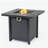28-inch Iron Square Propane Fire Pit Table