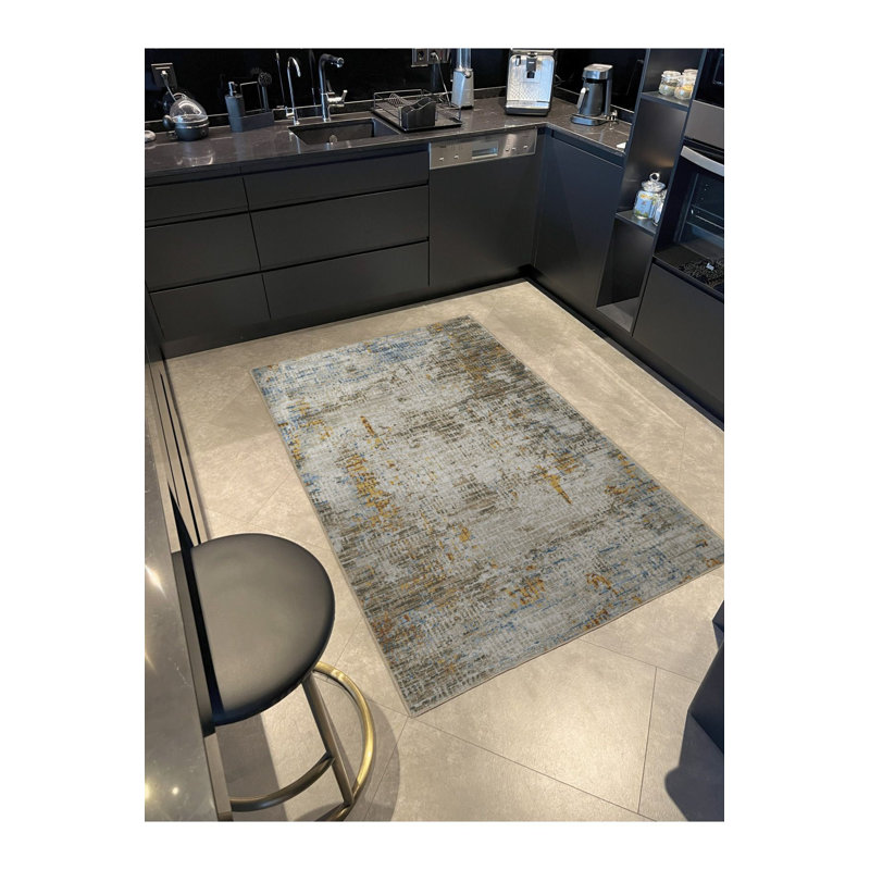 Tapis décoratif lavable à la machine, Tapis de couloir 2 pi 6 po x 6 pi 7 po