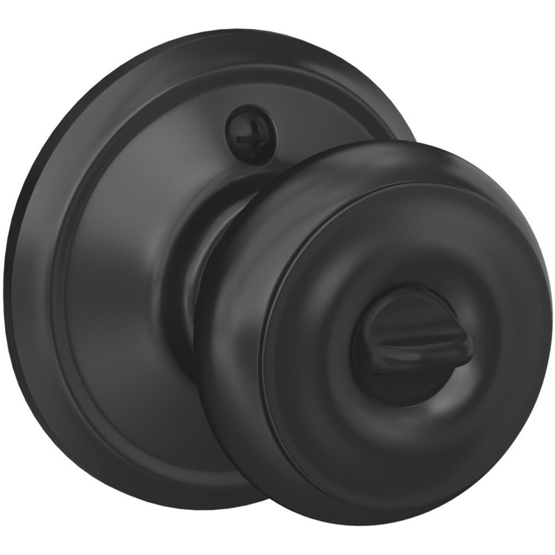 Poignée de porte d'entrée Georgian - noir mat