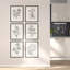 «Abstract Floral Botanical Minimalist», reproduction d'art encadrée, affiche, salle de bain, petit art mural-104784433-104784437
