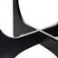 36" Round Coffee Table - Wooden For Living Room Reception Room (Black)