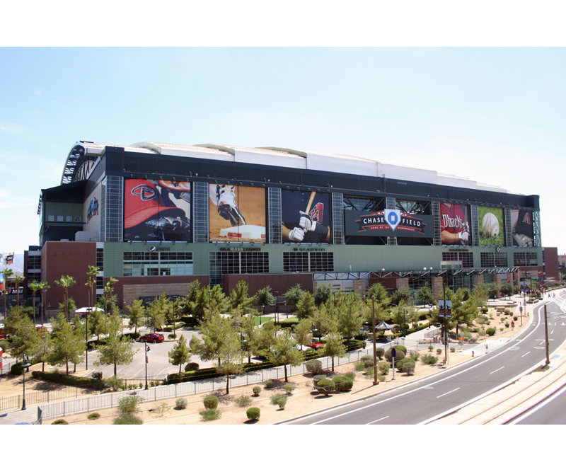 Chase Field, 27" H x 40" W