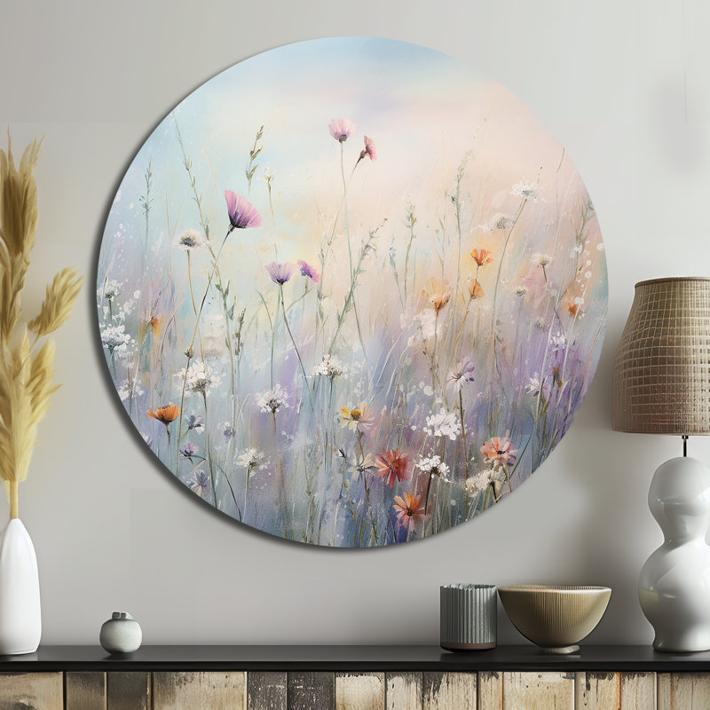 Jenkinsburg - Art floral rond en métal, H 29 po x l 29 po