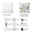 Bouquet de Noël floral avec coton, branches I - Coussin décoratif à imprimé traditionnel-1811656083