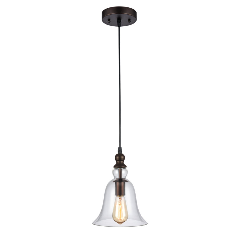 Luminaire suspendu en forme de cloche 1 lumière Holbeach