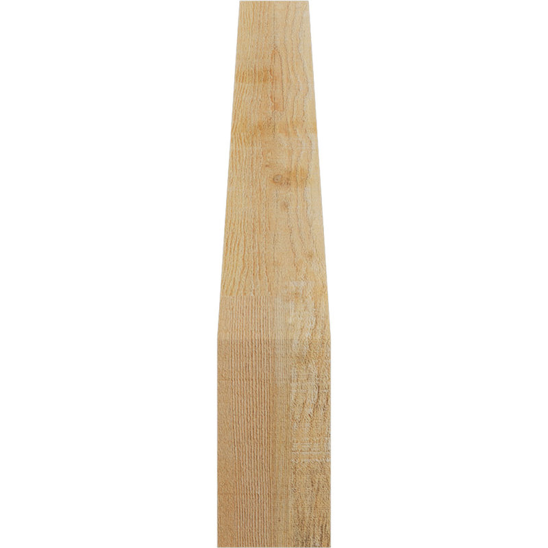 Attelle de genou à poils durs l 4 po x P 18 po x H 24 po Funston, Sapin de Douglas, Brute, H 24 po x l 4 po x P 18 po