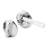 Concealed Latch Knob Set with Straight Bolt, Cast Zamak, Chrome Plated (Single Pack)