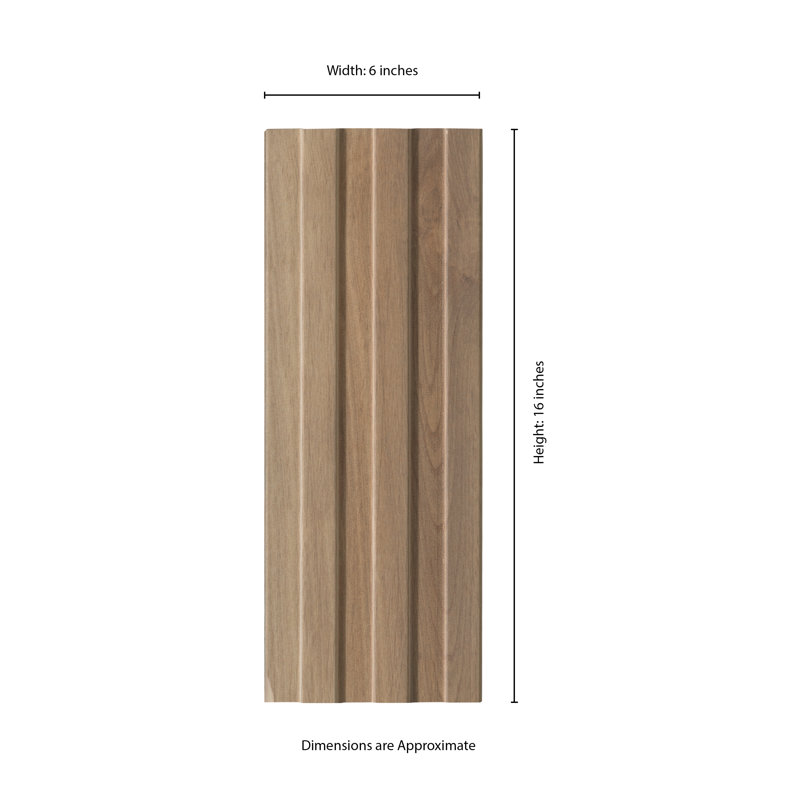 Carreau mural aspect bois en porcelaine mat 6 po x 16 po Serata Vibra, Savane