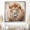 Fierce Lion II - Lion, art mural
