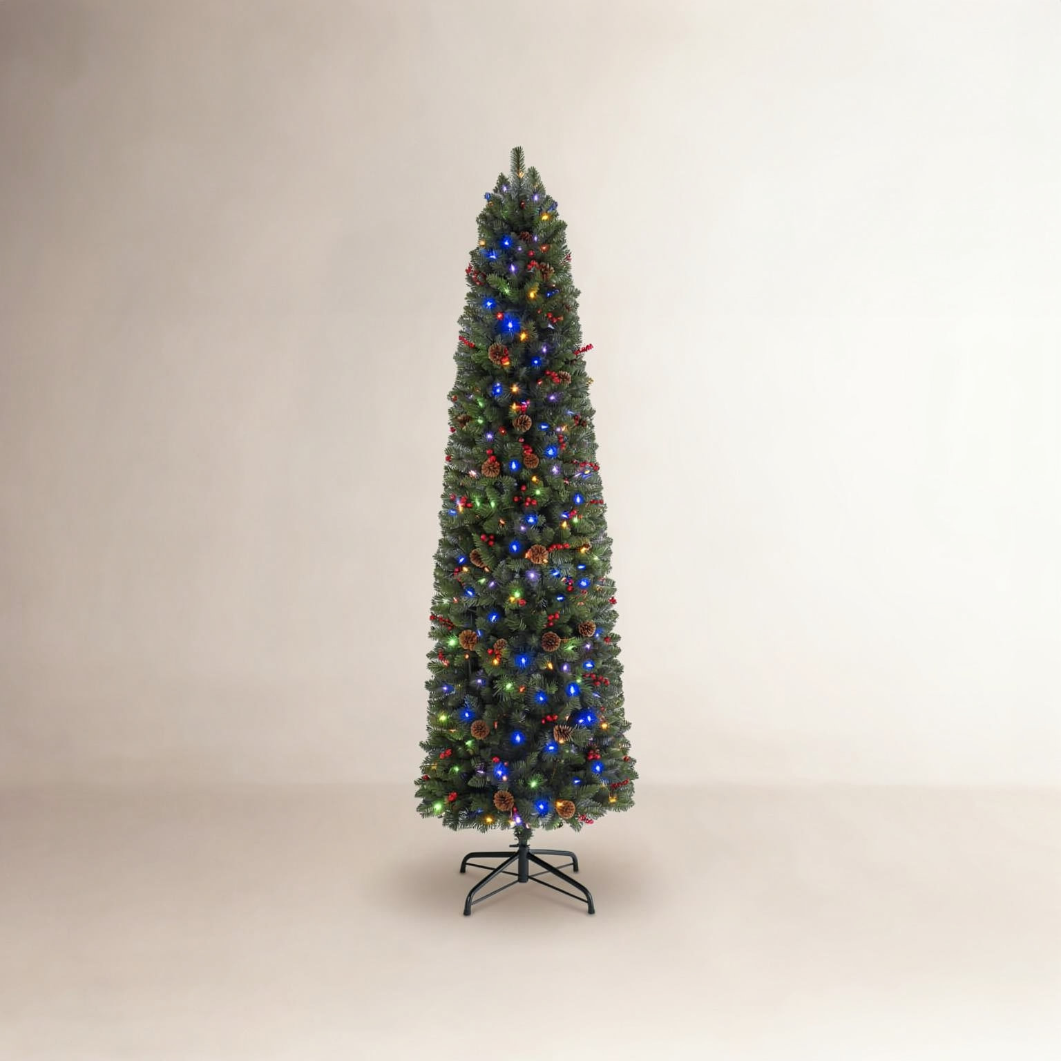 Slim Pre-Lit Christmas Tree, 6'