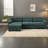 Deep Seat Sectionals, Wood Frame Modern L Shaped Sofa For Home