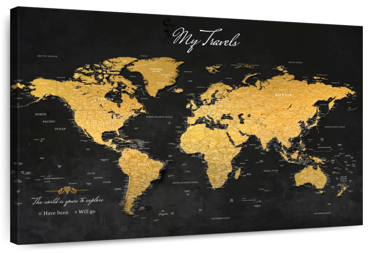 17 Stories My Travels Push Pin World Milstead | Wayfair