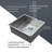 Undermount Single Bowl Kitchen Sink Basin