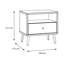 HARLLSON 59.8cm W Particle Board / Chipboard Bedside Table-2030371728