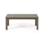 Ensemble de causeuse d'extérieur en bois d'acacia 4 places Temecula - Causeuse, table basse et 2 fauteuils club - fini gris + coussin gris foncé