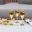 4 Piece Drinking Champagne Flutes Glasses Stemware