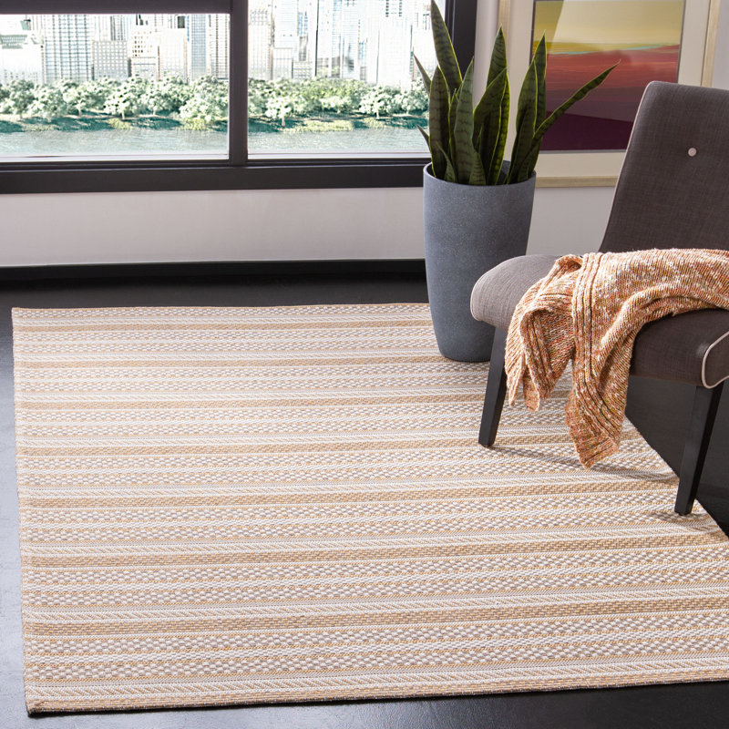 Olyn Performance Performance Striped Rug, Rectangle 5' x 7'