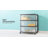 Sterilite Wide 3 Drawer Storage Cart, Rolling Cart with Wheels Organizes Clothes in Bedroom, Closet
