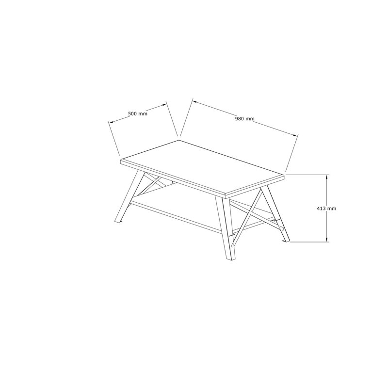 Table basse avec rangement Edson