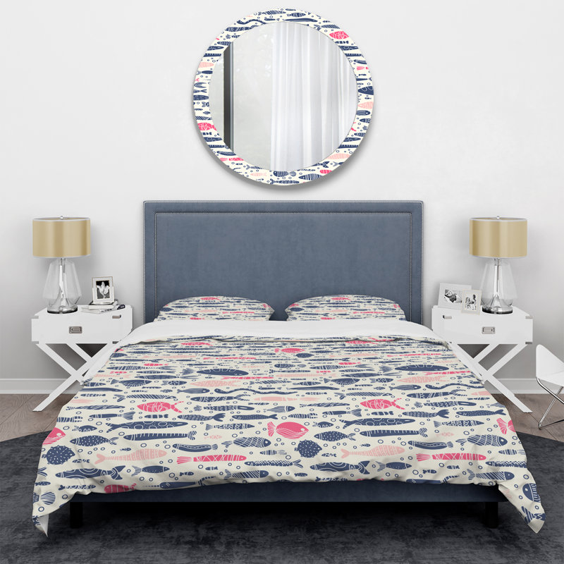 Ensemble de housse de couette Vintage Beige Minimalisme, Housse de couette double / grand et 2 taies décor