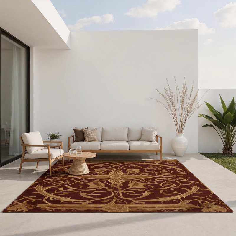 Tapis intérieur et extérieur Mythic Labyrinth, Rectangulaire 2 pi x 3 pi