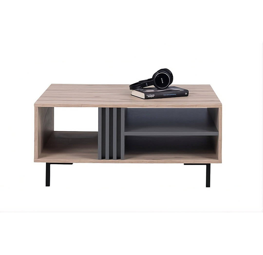 Allmo Coffee Table 90cm with Metal Legs