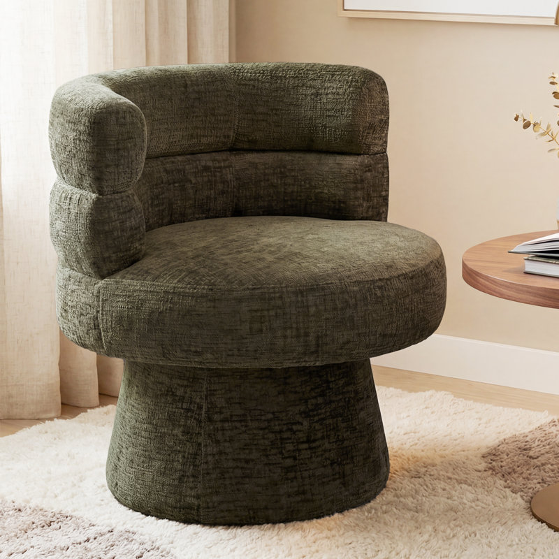 Upholstered Side Chair, Green
