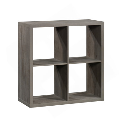 Bibliothèque à 4 cubes, finition brune