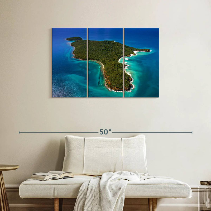 Gillard Island In Puerto Rico, 24" H x 38" W