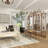Metal Hinged Foldable Arched Partition 5 Panel Partition Room Divider Screen with Acanthus Design