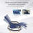 Patio Rocking Chair with Mesh Fabric Removable Headrest Blue-1720692322