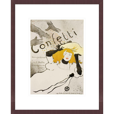 «Confetti» par Henri de Toulouse-Lautrec, impression giclée sur cadre